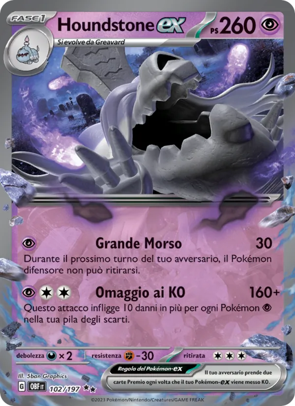 Houndstone-ex – Ossidiana Infuocata 102