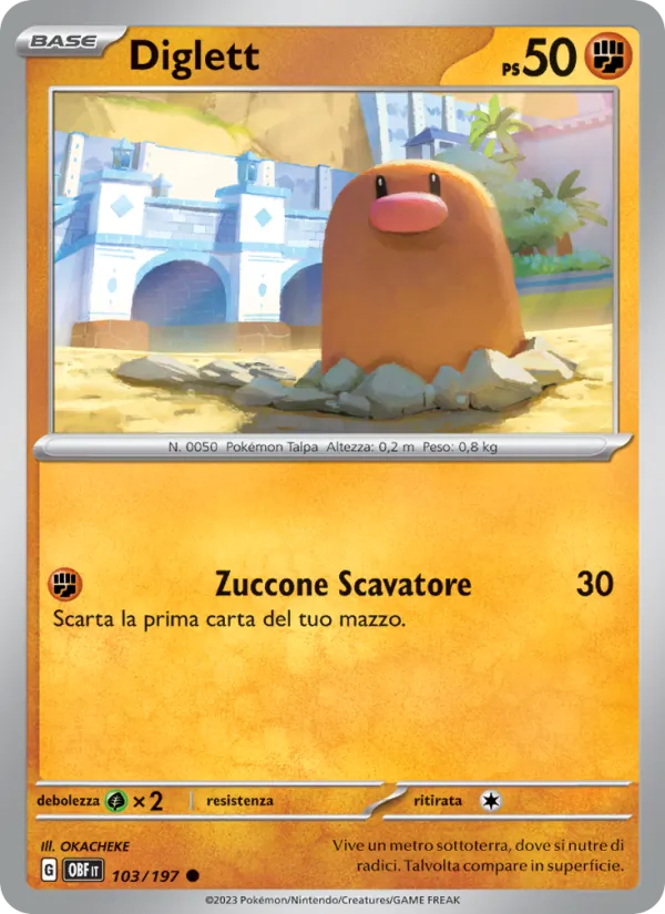 Diglett – Ossidiana Infuocata 103