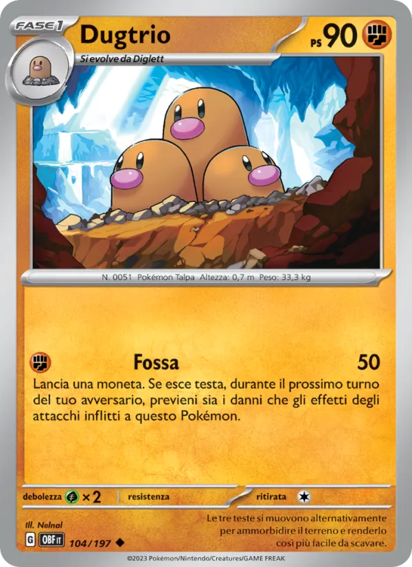 Dugtrio – Ossidiana Infuocata 104