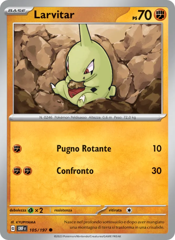 Larvitar – Ossidiana Infuocata 105