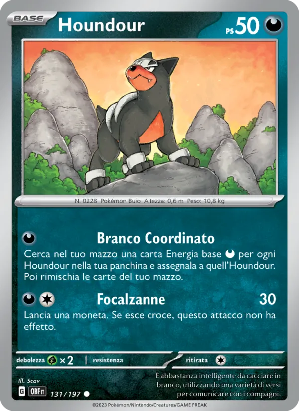 Houndour – Ossidiana Infuocata 131