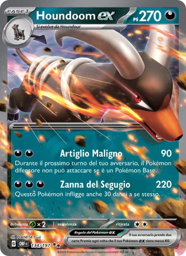 Houndoom-ex – Ossidiana Infuocata 134