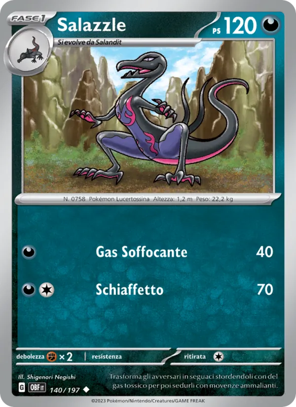 Salazzle – Ossidiana Infuocata 140