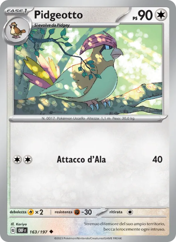 Pidgeotto – Ossidiana Infuocata 163