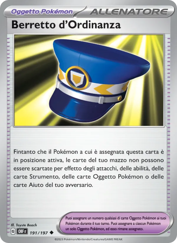 Berretto d'Ordinanza – Ossidiana Infuocata 191