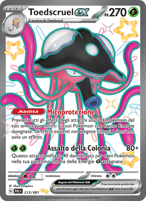 Toedscruel-ex – Destino di Paldea 213
