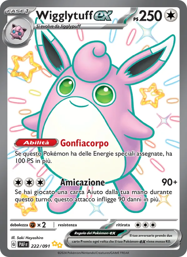 Wigglytuff-ex – Destino di Paldea 222