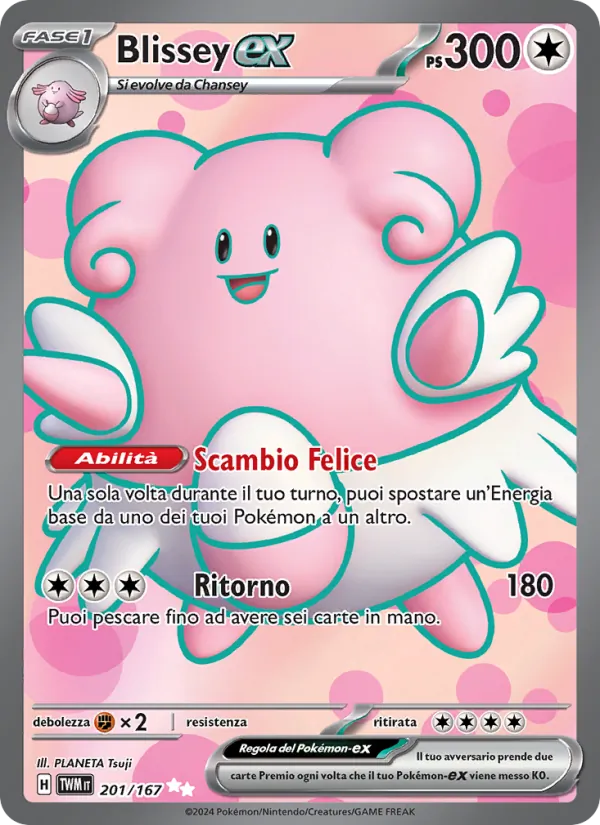Blissey-ex – Crepuscolo Mascherato 201