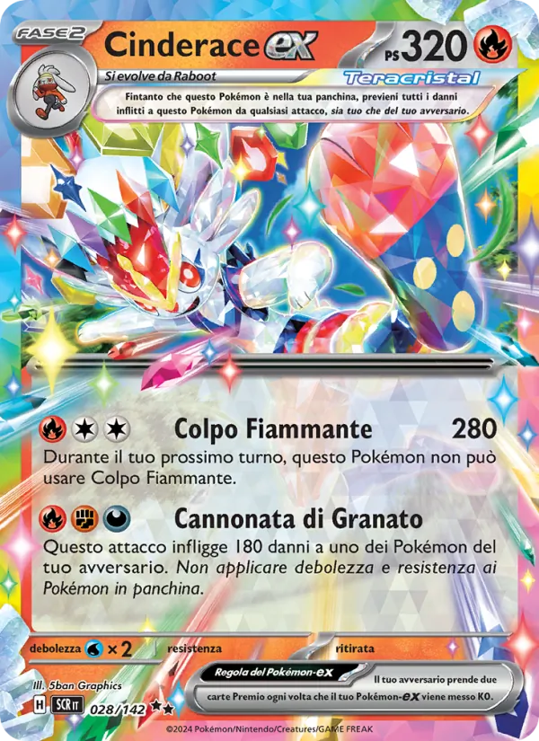 Cinderace-ex – Corona Astrale 28