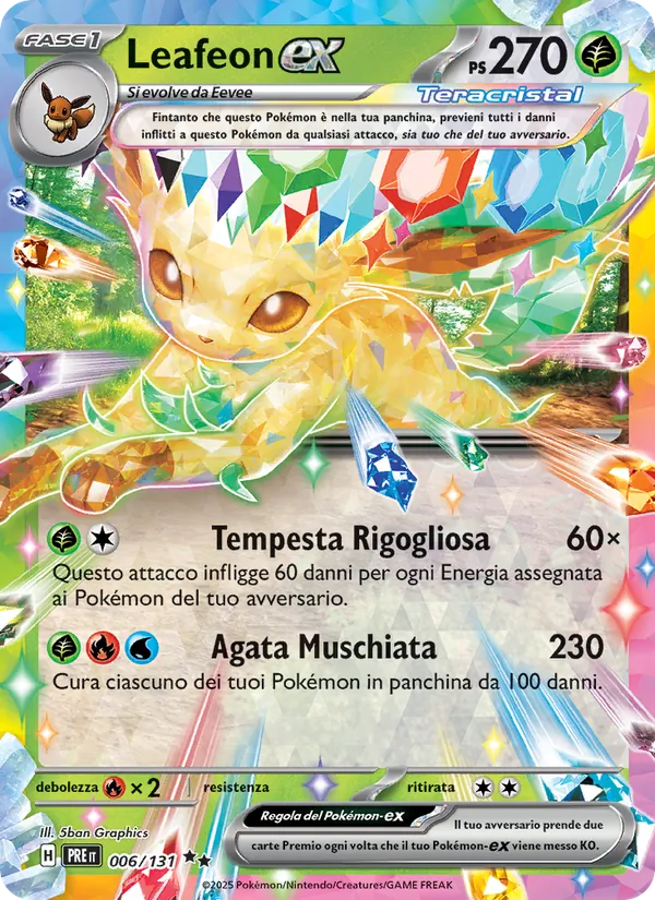 Leafeon-ex – Evoluzioni Prismatiche 6