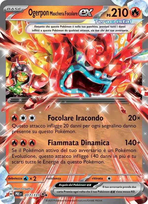 Ogerpon Maschera Focolare-ex – Evoluzioni Prismatiche 17