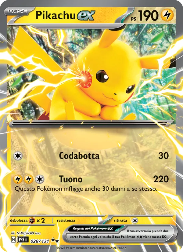 Pikachu-ex – Evoluzioni Prismatiche 28