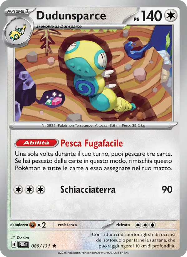 Dudunsparce – Evoluzioni Prismatiche 80