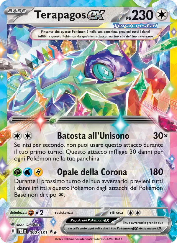 Terapagos-ex – Evoluzioni Prismatiche 92