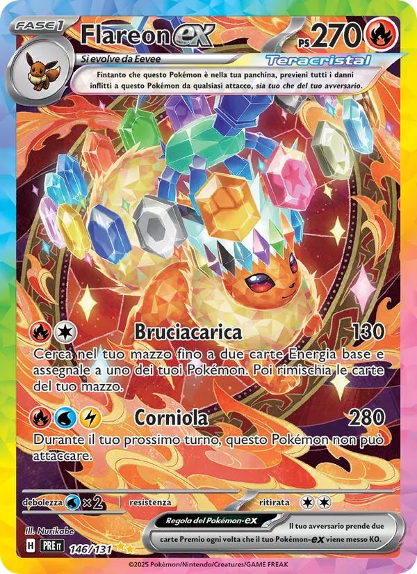 Flareon-ex – Evoluzioni Prismatiche 146