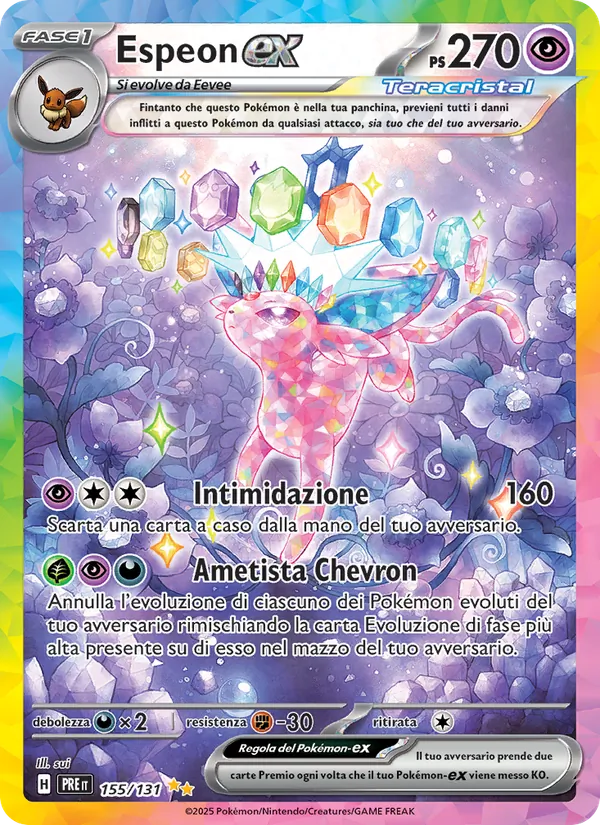 Espeon-ex – Evoluzioni Prismatiche 155