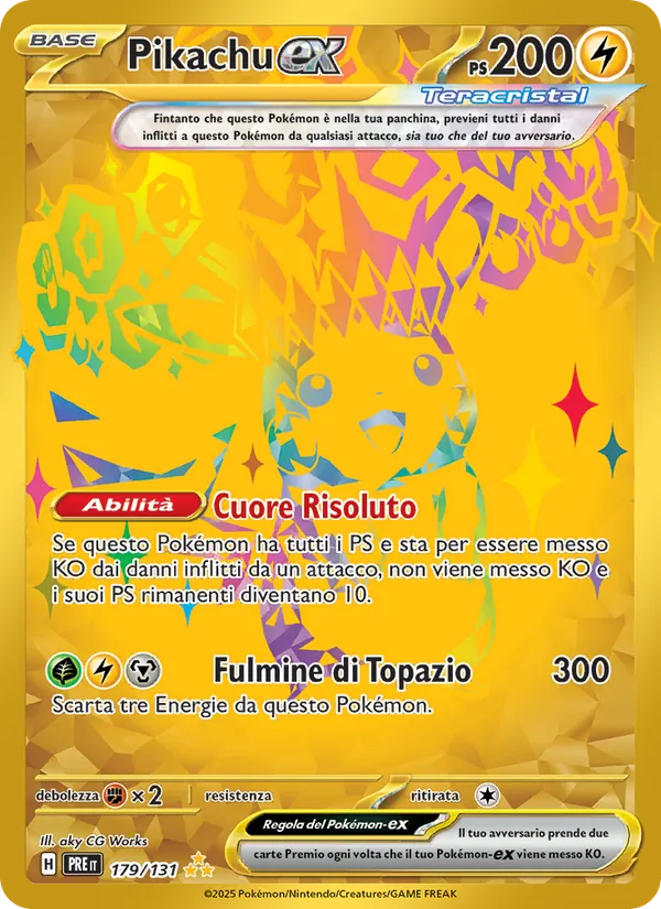 Pikachu-ex – Evoluzioni Prismatiche 179
