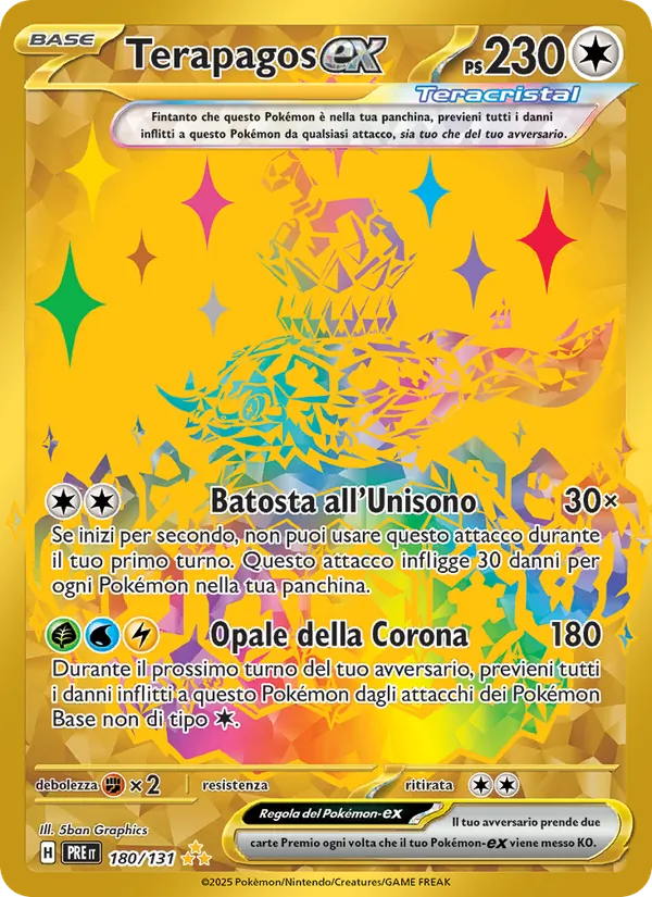 Terapagos-ex – Evoluzioni Prismatiche 180