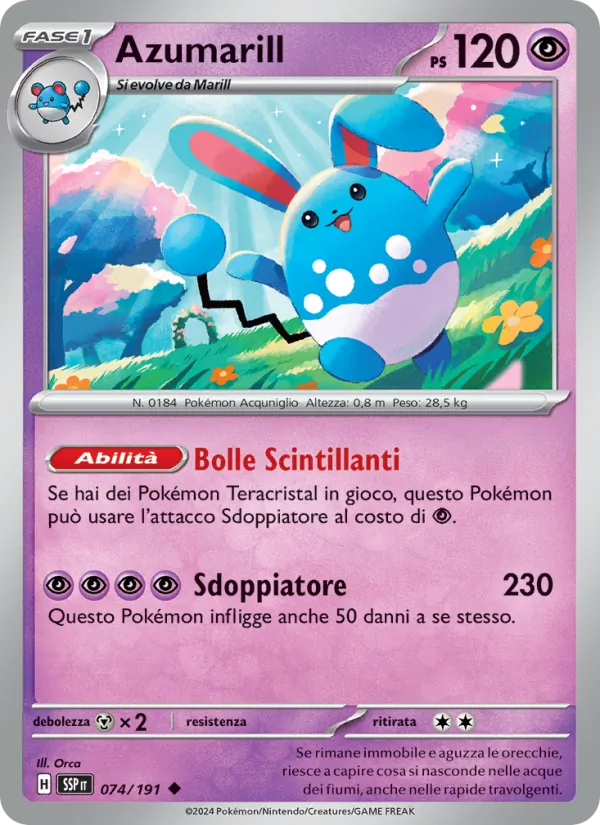 Azumarill – Scintille Folgoranti 74
