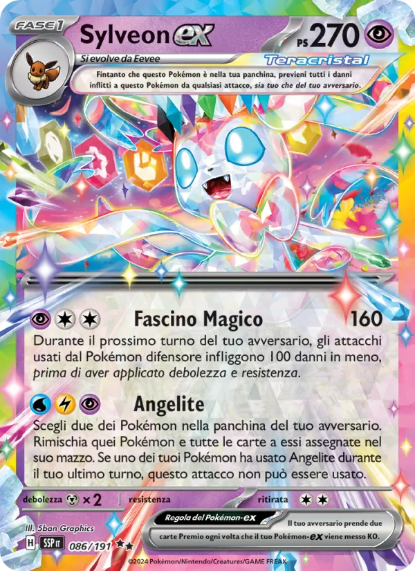 Sylveon-ex – Scintille Folgoranti 86