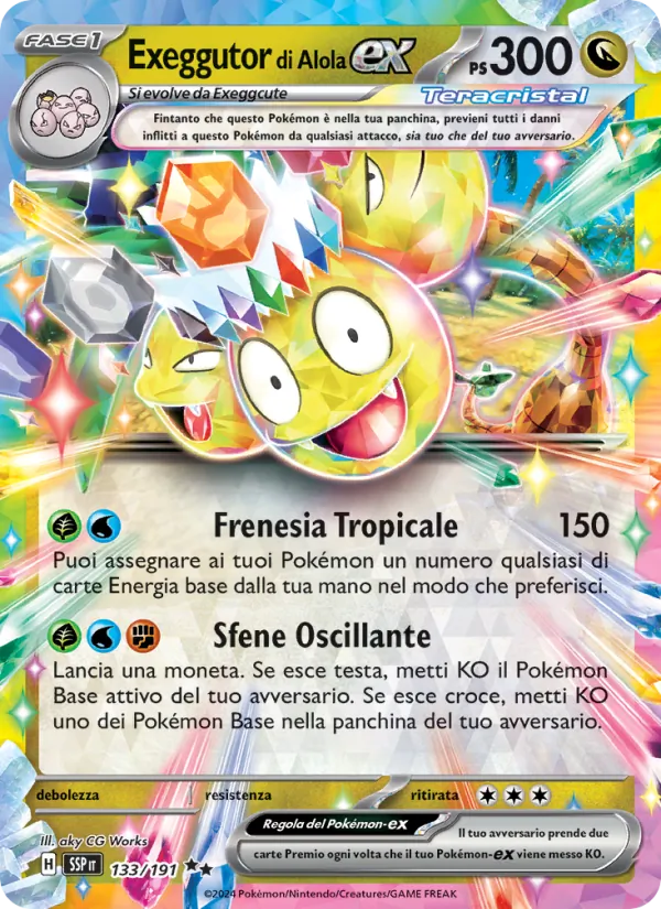 Exeggutor di Alola-ex – Scintille Folgoranti 133