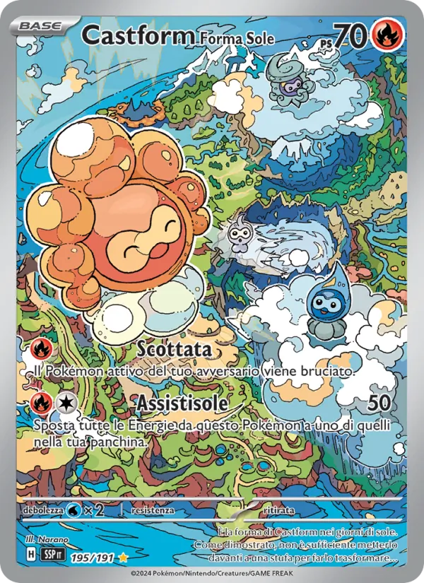 Castform Forma Sole – Scintille Folgoranti 195