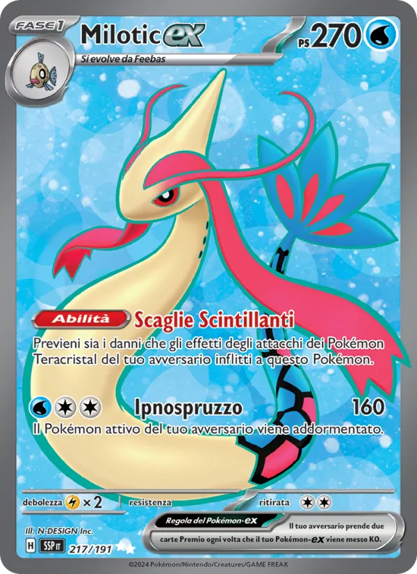 Milotic-ex – Scintille Folgoranti 217