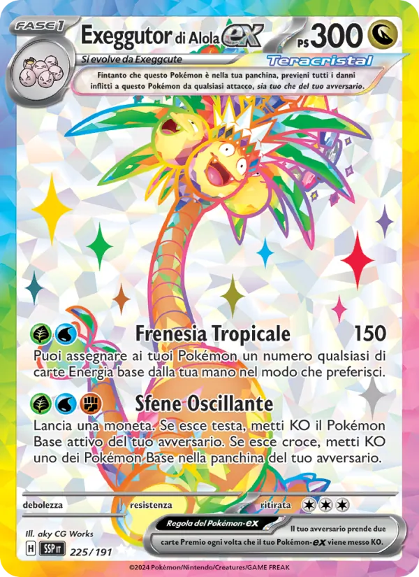 Exeggutor di Alola-ex – Scintille Folgoranti 225