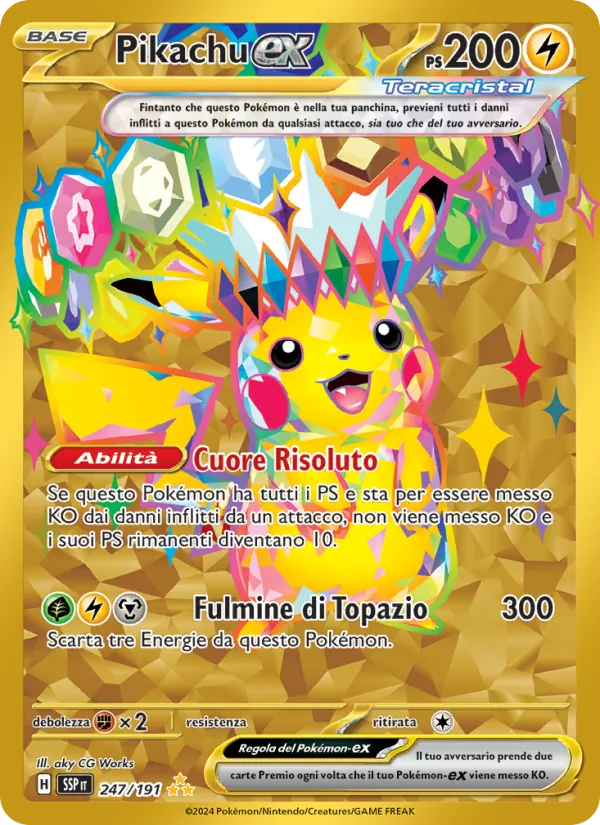 Pikachu-ex – Scintille Folgoranti 247