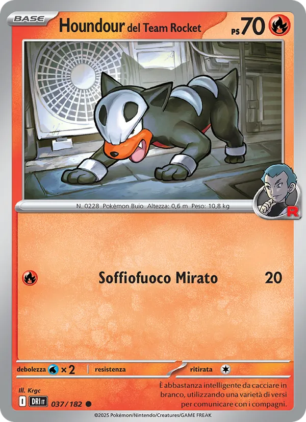 Houndour del Team Rocket – Rivali Predestinati 37