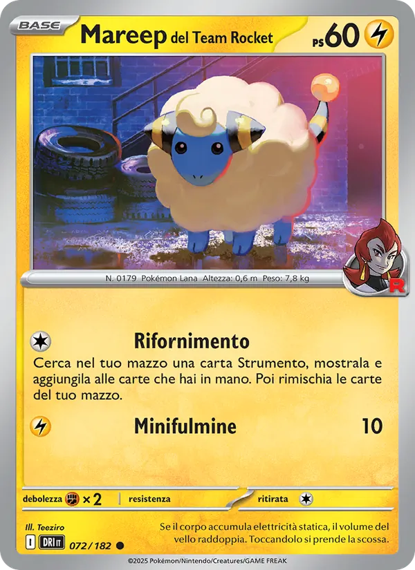 Mareep del Team Rocket – Rivali Predestinati 72