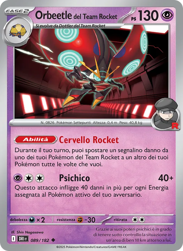 Orbeetle del Team Rocket – Rivali Predestinati 89