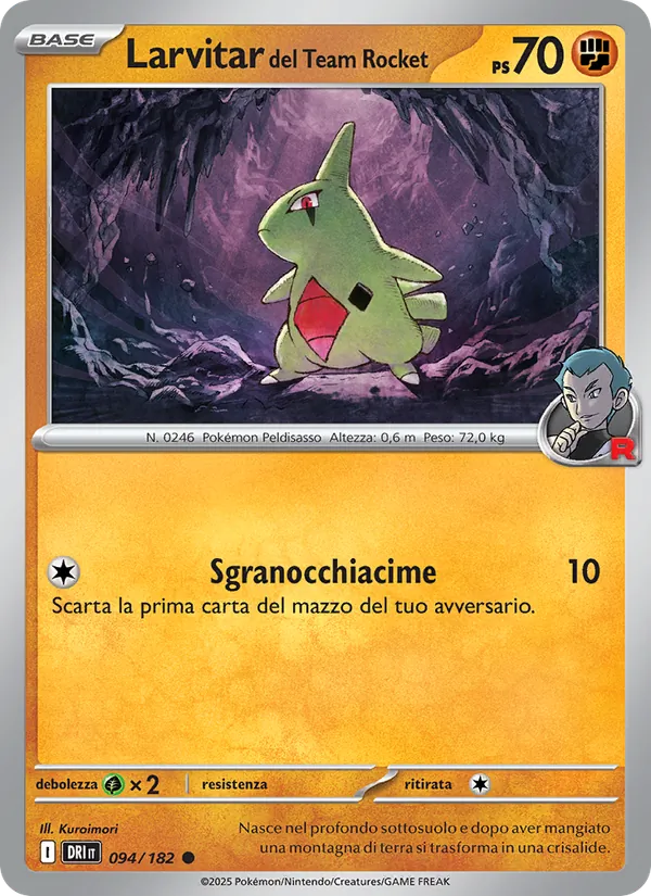 Larvitar del Team Rocket – Rivali Predestinati 94