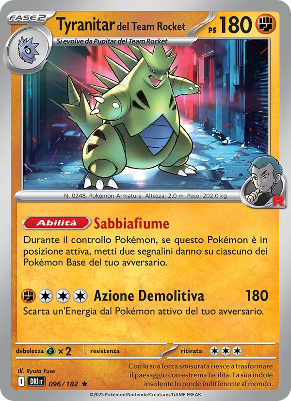 Tyranitar del Team Rocket – Rivali Predestinati 96