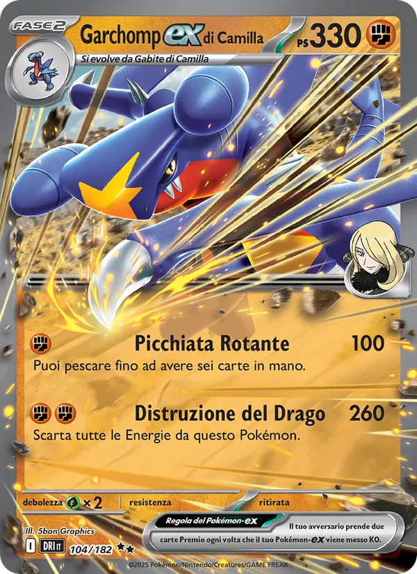 Garchomp-ex di Camilla – Rivali Predestinati 104