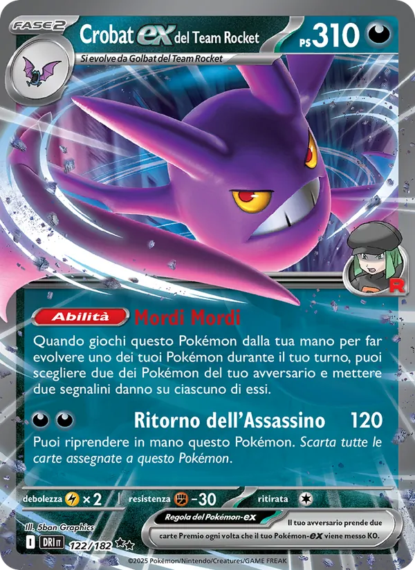 Crobat-ex del Team Rocket – Rivali Predestinati 122