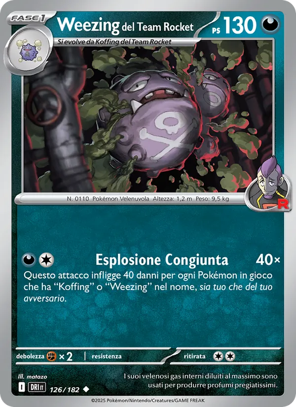 Weezing del Team Rocket – Rivali Predestinati 126