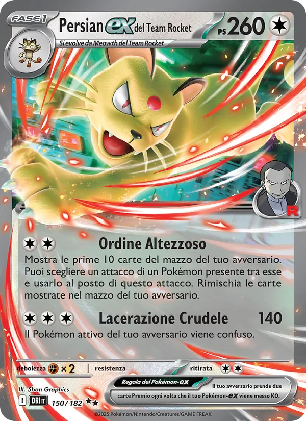 Persian-ex del Team Rocket – Rivali Predestinati 150