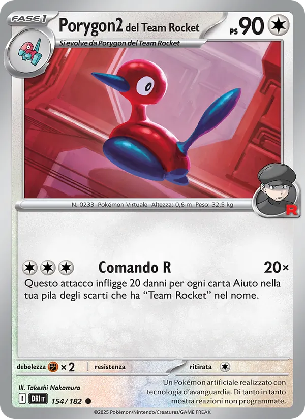 Porygon2 del Team Rocket – Rivali Predestinati 154