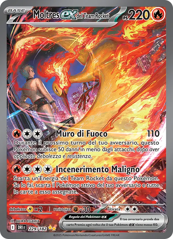 Moltres-ex del Team Rocket – Rivali Predestinati 229