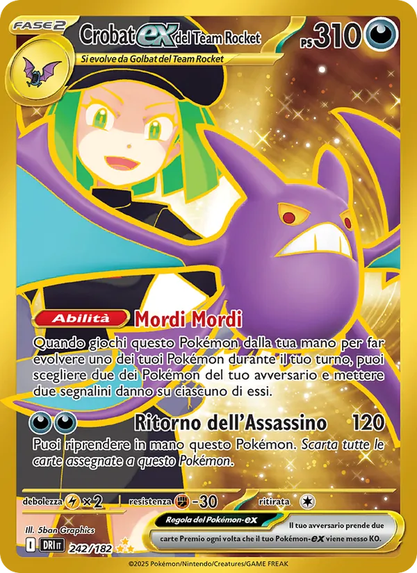 Crobat-ex del Team Rocket – Rivali Predestinati 242
