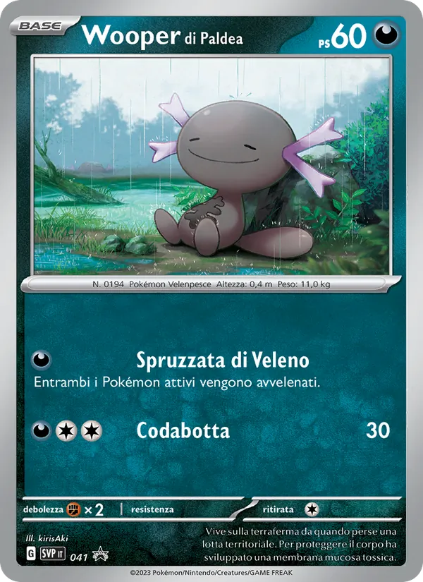 Wooper di Paldea – SVP Black Star Promos 41