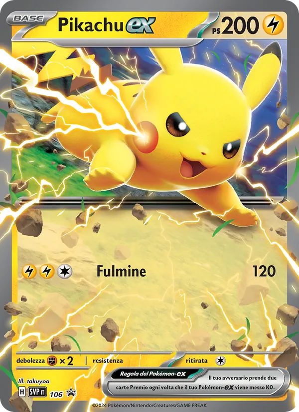 Pikachu-ex – SVP Black Star Promos 106