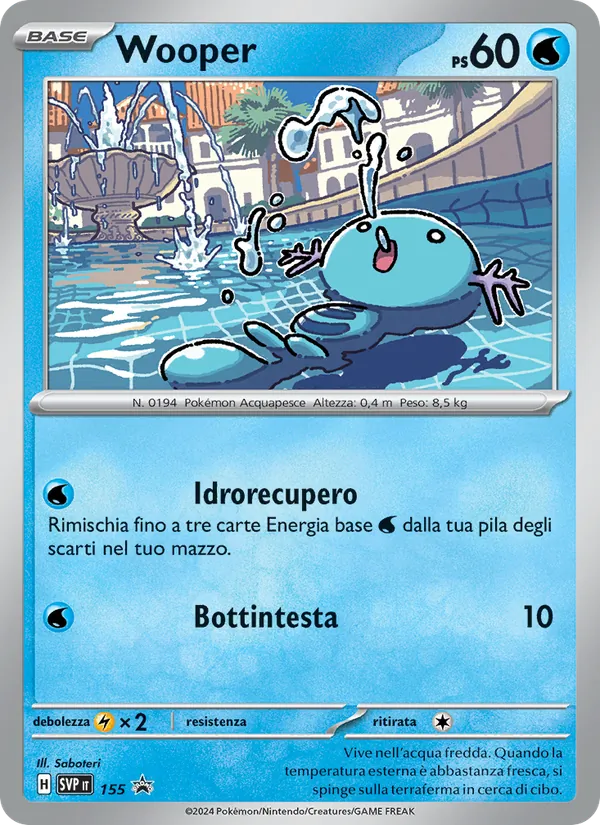 Wooper – SVP Black Star Promos 155