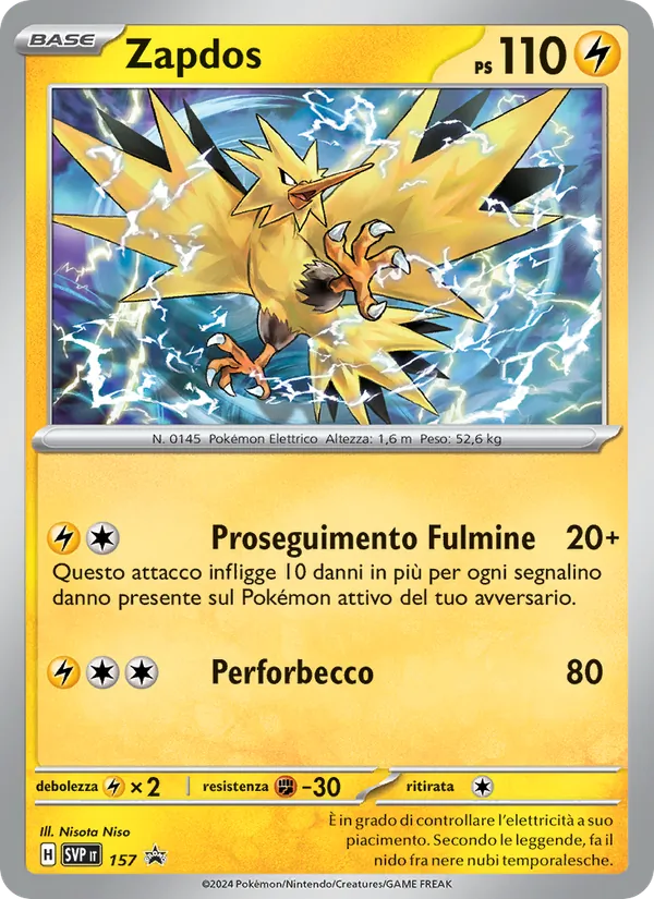 Zapdos – SVP Black Star Promos 157