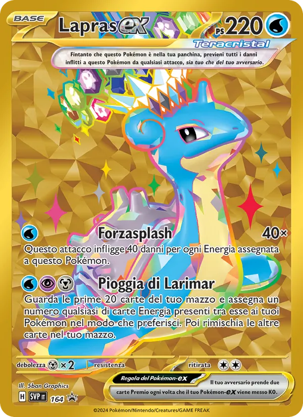 Lapras-ex – SVP Black Star Promos 164