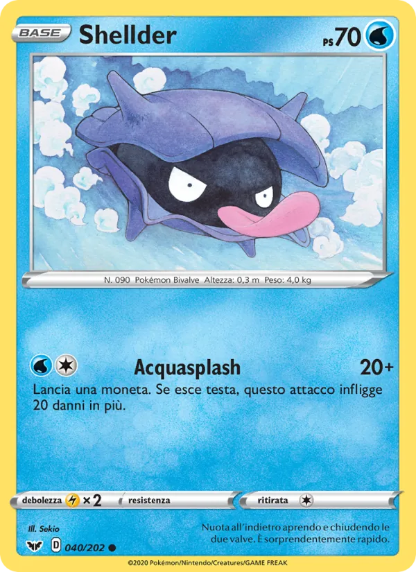 Shellder – Spada e Scudo 40