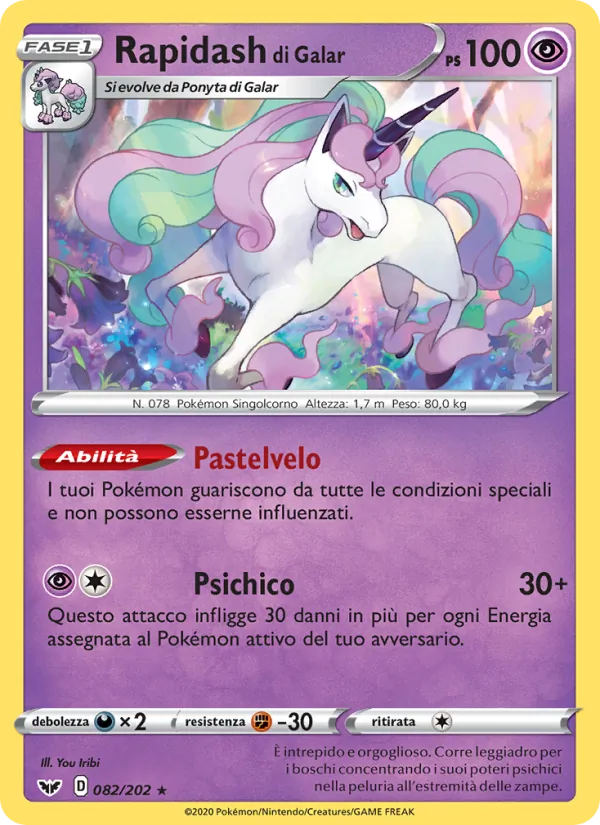 Rapidash di Galar – Spada e Scudo 82