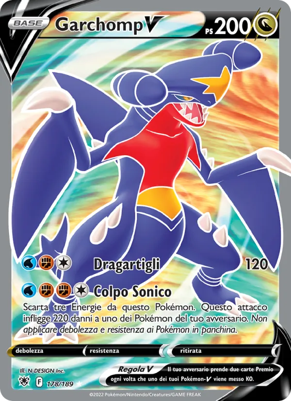 Garchomp V – Lucentezza Siderale 178