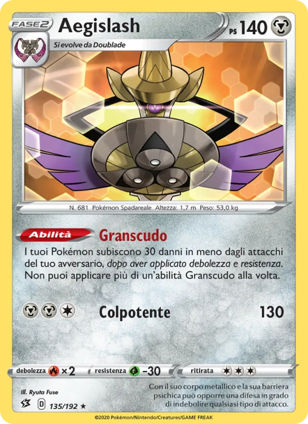 Aegislash – Fragore Ribelle 135